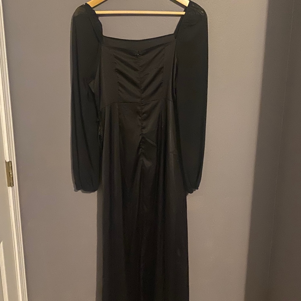 Long black formal gown